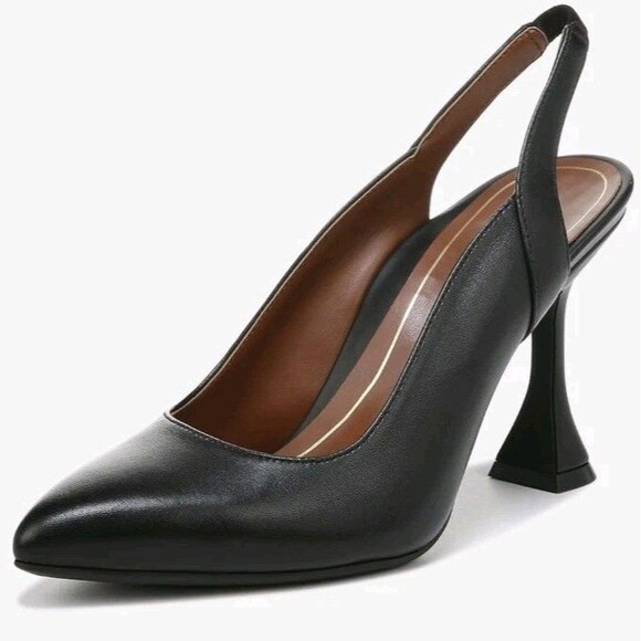 Vionic Womens Zinnia Sling Back Adalena Pump Size 9 Black 3in Heel - Picture 2 of 15